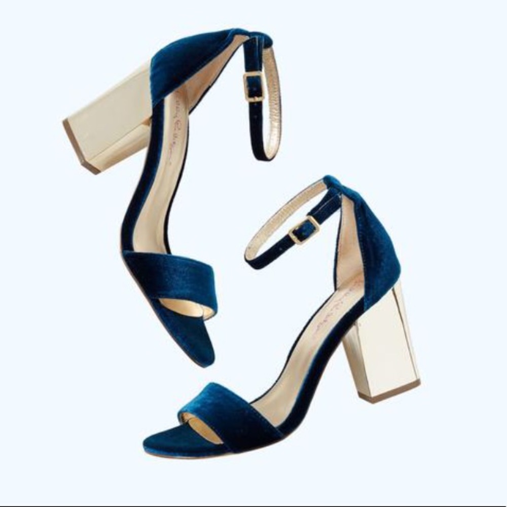 Lilly Pulitzer Amber Lynn Velvet Sandals